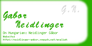 gabor neidlinger business card